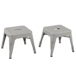 Harper & Hudson Set Of 2 Kids' Metal Stools - ACEssentials -Children Household Series GUEST 00d401e7 85b6 4bff b791 30d965e89b57