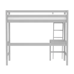 Kids' Twin Caspian Study Loft Gray - Hillsdale Furniture -Children Household Series GUEST 011ffc61 6f13 4dcd a82b 396f796d6f0f