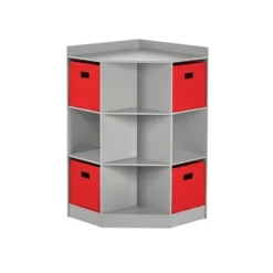 5pc Kids' Corner Cabinet Set With 4 Bins Set - RiverRidge Home -Children Household Series GUEST 0184e15b 1408 4e84 b953 1c81d576dc7c