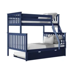 Max & Lily Twin Over Full Bunk Bed With Trundle Bed -Children Household Series GUEST 03e0c2fd 1561 4609 8134 0939289d21e8