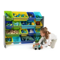 Kids' Super-Size Toy Organizer Elements Collection Gray - Humble Crew -Children Household Series GUEST 0476e9ec 5768 4cac 87a9 0b0af39ff13f