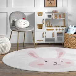 NuLOOM Crystal Rabbit Kids Machine Washable Area Rug -Children Household Series GUEST 04e8e808 a8f4 47a8 bd97 7c166aa3a907