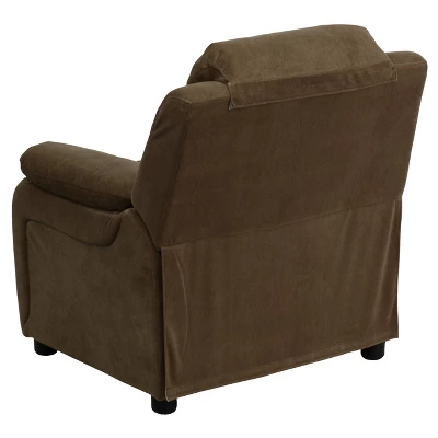 Emma And Oliver Deluxe Padded Contemporary Kids Recliner With Storage Arms 10 Emma And Oliver Deluxe Padded Contemporary Kids Recliner With Storage Arms - Image 10