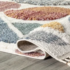 NuLOOM Chaya Abstract High/Low Kids Tassel Area Rug -Children Household Series GUEST 05cf08f4 4818 46d3 b008 e4508dc14b29