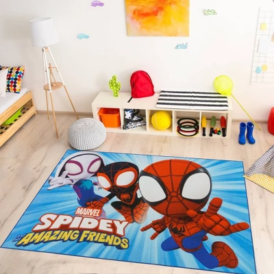 Marvel Spidey & Friends 54"x78" Area Rug 1 Marvel Spidey & Friends 54"x78" Area Rug