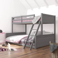 Twin Over Full Capri Wood Bunk Bed Gray - Hillsdale Furniture -Children Household Series GUEST 0a7857c9 d65f 4ff6 8655 89493961b5b0