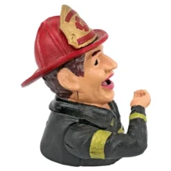 Design Toscano Fireman's Fund Die-Cast Iron Mechanical Coin Bank -Children Household Series GUEST 0ade04d3 07f7 46d4 8205 86650adc4947
