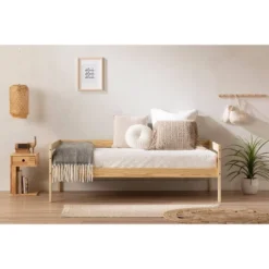 Sweedi Solid Wood 1 Drawer Nightstand Natural Wood - South Shore -Children Household Series GUEST 0b671610 cf13 4b1b af02 76fe6a21c029