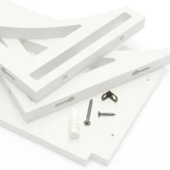 36" Topsy Turvey 2 In 1 Kids' Shelf With Brackets For Underneath Or Facing Upward White - InPlace -Children Household Series GUEST 0c066f58 ccee 4e93 82b7 5e11fb6a877f