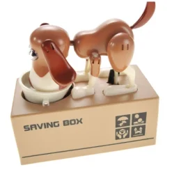 Insten My Dog Piggy Bank, Robotic Coin Munching Money Box, Kids Toys Birthday Gift, White Brown -Children Household Series GUEST 0dd4b58f d00d 42d5 a670 3e09ef93de7f