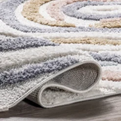 NuLOOM Adette Abstract Swirl Kids Tassel Area Rug -Children Household Series GUEST 0e046a76 82c7 47d5 98b1 21eaba935e3c