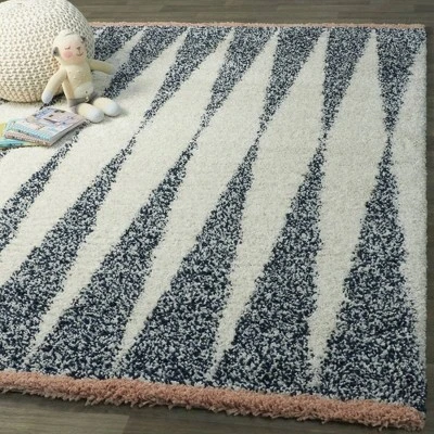 Andreja Striped Shag Kids' Rug - Balta Rugs 4 Andreja Striped Shag Kids' Rug - Balta Rugs - Image 4