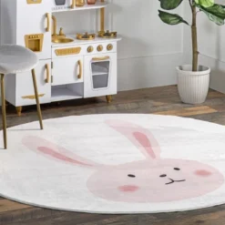 NuLOOM Crystal Rabbit Kids Machine Washable Area Rug -Children Household Series GUEST 10111a47 e092 417f b4e0 a93c13621533