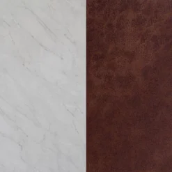 Brandon Vintage Matte Faux Marble Wall Shelf Brown - Nathan James -Children Household Series GUEST 11b03009 b5d9 4fb4 a38d 0116518878e5