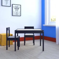 3pc Annya Kiddy Table Set Navy/White - Room & Joy 15 3pc Annya Kiddy Table Set Navy/White - Room & Joy -Children Household Series GUEST 13aa874b 8656 4de2 ac39 9577cb0aaa88
