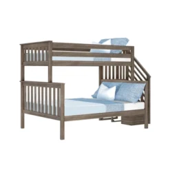Max & Lily Twin Over Full Staircase Bunk Bed -Children Household Series GUEST 13da9525 fbda 413e 9735 c7f3cae970c7