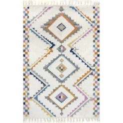 NuLOOM Lilou Moroccan Kids Tassel Area Rug -Children Household Series GUEST 14406c3c d903 4451 9a69 4fb3681bc3e1