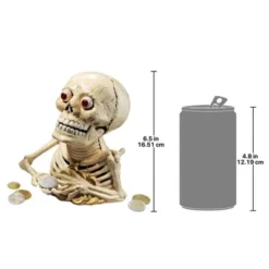 Design Toscano Bugged-Out Hungry Skeleton Cast Iron Mechanical Coin Bank -Children Household Series GUEST 146b4934 2164 4ec1 825c a3bb7d157a86