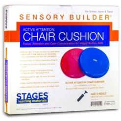 Stages Learning Materials Sensory Builder Active Attention Chair Cushion, Red -Children Household Series GUEST 16d30001 5919 4574 8692 9e5a9b13a99a