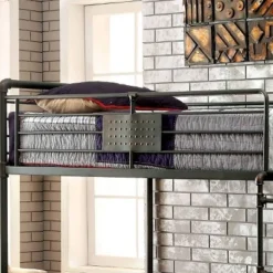 HOMES: Inside + Out Derrick Kids' Bunk Bed Antique Black - IoHOMES -Children Household Series GUEST 18647042 dbdc 4277 b93c 5b56c6f68fc7