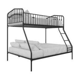Twin/Full Kids' Bushwick Metal Bunk Bed - Novogratz -Children Household Series GUEST 19351577 66ee 4c7a acde e5c8a671bb00