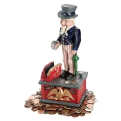 Design Toscano Uncle Sam Cast Iron Mechanical Bank -Children Household Series GUEST 1a2d579d 6110 4c9c b902 0649a1f2da29
