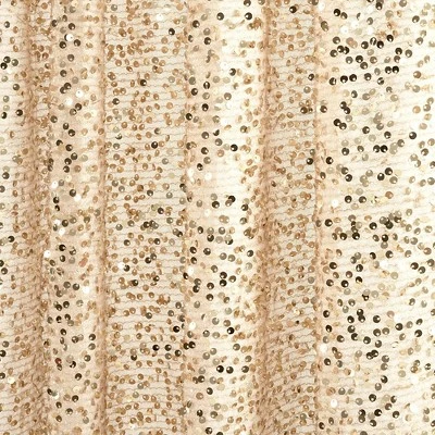 52"x84" Ballgown Glam Sparkle Sequins Window Curtain Panel - Lush Décor 2 52"x84" Ballgown Glam Sparkle Sequins Window Curtain Panel - Lush Décor - Image 2