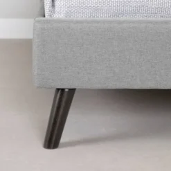 Dylane Upholstered Platform Bed And Headboard Pale Soft - South Shore -Children Household Series GUEST 1ad4aa4e 1971 431d b441 5c4a93f91fbb