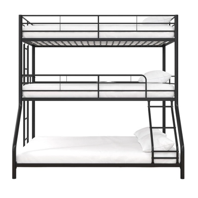Twin/Twin/Full Zeke Triple Metal Bunk Bed - Room & Joy 2 Twin/Twin/Full Zeke Triple Metal Bunk Bed - Room & Joy - Image 2