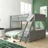 Twin Over Full Capri Wood Bunk Bed Gray - Hillsdale Furniture