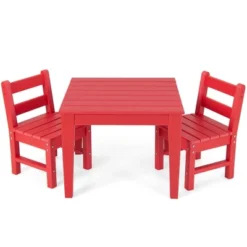 Costway 3PCS Kids Table & 2 Chairs Set Outdoor Heavy-Duty All-Weather Activity Table Set 25 Costway 3PCS Kids Table & 2 Chairs Set Outdoor Heavy-Duty All-Weather Activity Table Set -Children Household Series GUEST 20a4e612 2d5a 4074 93bb 0ba77e0da4d9