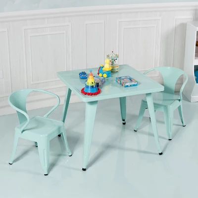Costway Kids Steel 27'' Square Table Children Play Learn Activity Table Indoor Outdoor 9 Costway Kids Steel 27'' Square Table Children Play Learn Activity Table Indoor Outdoor - Image 9