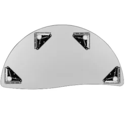 Flash Furniture 47.5" Half Circle Wave Flexible Collaborative Thermal Laminate Activity Table - Height Adjustable Short Legs -Children Household Series GUEST 215bcdeb d548 431d 9f59 5fc084505bb6