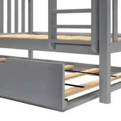 Max & Lily Full Over Full Bunk Bed With Trundle Bed 9 Max & Lily Full Over Full Bunk Bed With Trundle Bed -Children Household Series GUEST 236be036 dfc1 444e 9ff2 073e428cb733