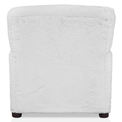 Nuea Faux Fur Kids' Chair White - Homes: Inside + Out 4 Nuea Faux Fur Kids' Chair White - Homes: Inside + Out - Image 4