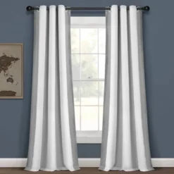 40"x84" Kids' Block Border 100% Lined Grommet Blackout Single Window Curtain Panel - Lush Décor -Children Household Series GUEST 24956d46 c948 4139 abc0 530ff355dc96