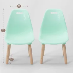 Set Of 2 Kid Century Modern Kids' Chairs - B. Spaces -Children Household Series GUEST 24c782bd c9a2 4455 9817 6cb28f77dbbb