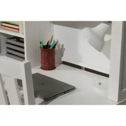 Kids' Highlands Desk With Hutch White - Hillsdale Furniture -Children Household Series GUEST 25fae09a 9e55 4c0c 8aa1 dd769d5d9d5e