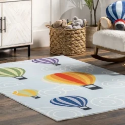 NuLOOM Annelie Balloon Machine Washable Kids Area Rug -Children Household Series GUEST 29dd7450 f5f5 4384 921d 79200f81a4f9