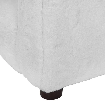 Nuea Faux Fur Kids' Chair White - Homes: Inside + Out 7 Nuea Faux Fur Kids' Chair White - Homes: Inside + Out - Image 7