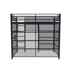 Twin Battle Den Gaming Bunk Bed With TV Mount Black - X Rocker -Children Household Series GUEST 2d7f7a34 92f8 4f0b 9ba6 9d108bfbebb2