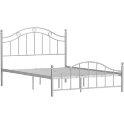 Full Vivian Metal Platform Bed Silver - Hillsdale Furniture -Children Household Series GUEST 2ea1471f b204 40b4 a4c9 8c7075a260bc