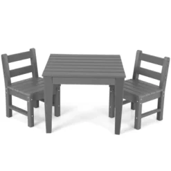 Costway 3PCS Kids Table & 2 Chairs Set Outdoor Heavy-Duty All-Weather Activity Table Set 24 Costway 3PCS Kids Table & 2 Chairs Set Outdoor Heavy-Duty All-Weather Activity Table Set -Children Household Series GUEST 2f0b60a1 1a6b 4cf8 821f 6f61a2f8c7aa