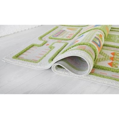 52.5"x71" Traffic Green 3D Play Rug - IVI 11 52.5"x71" Traffic Green 3D Play Rug - IVI - Image 11