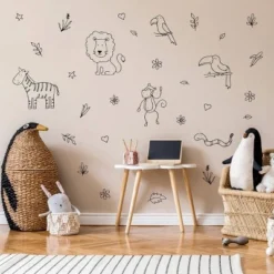 Safari Animals Wall Decor - Decalcomania -Children Household Series GUEST 30b9efcf 3836 4cd1 ae00 3fdeaec3bf1c