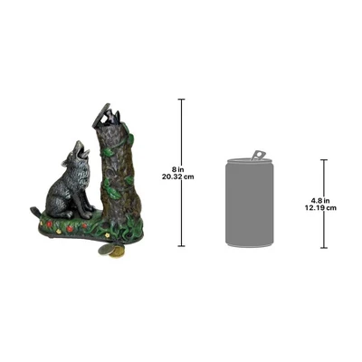 Design Toscano Wolf And Squirrel Collectors' Die Cast Iron Mechanical Coin Bank 2 Design Toscano Wolf And Squirrel Collectors' Die Cast Iron Mechanical Coin Bank - Image 2