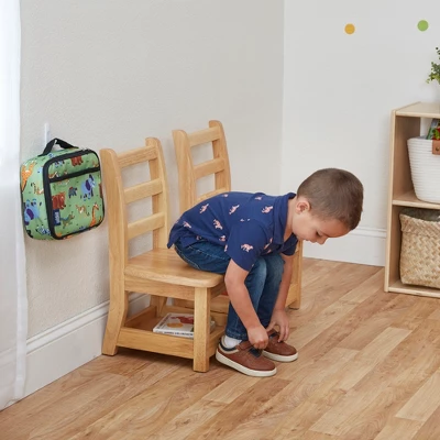 ECR4Kids Three Rung Ladderback Chairs With Storage, 2-Pack - Natural 5 ECR4Kids Three Rung Ladderback Chairs With Storage, 2-Pack - Natural - Image 5