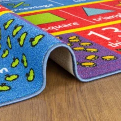 KC CUBS Boy & Girl Kids Math Symbols, Numbers & Shapes Educational Learning & Fun Game Play Area Nursery Bedroom Classroom Rug Carpet -Children Household Series GUEST 31fec62a f20e 4ee6 8324 f97962d2e3f1
