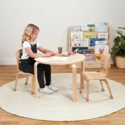 ECR4Kids Bentwood Chairs, Stackable School Chairs, Assembled, 2-Pack - Natural -Children Household Series GUEST 32899e93 2890 411f 9a5c 6f9930de0c5b