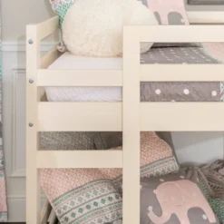 Twin Over Twin Indy Solid Wood Low Bunk Bed - Saracina Home 14 Twin Over Twin Indy Solid Wood Low Bunk Bed - Saracina Home -Children Household Series GUEST 32ed9e38 4f0a 4624 8239 bbf00adabaf2